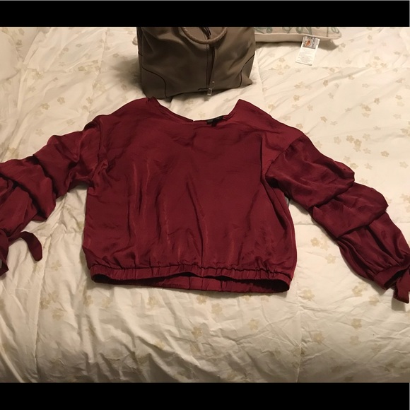 🌺NEW🌺Red  long sleeve blouse - Picture 1 of 3